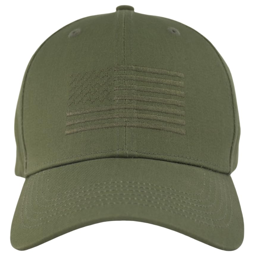 Image of American Flag Baseball Hat - XL, XXL, 3XL Plus /Regular Size Men's Cotton Structured Patriotic Ball Cap