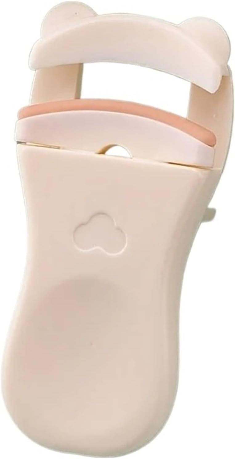 Cute Cat-Shaped Mini Eyelash Curler, Manual No Battery Required with Secure Grip for Curl Professional Makeup Tool