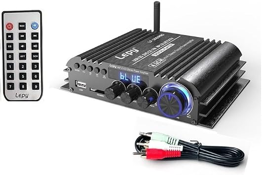 Car Multi Channel Amplifier 4*400W 4.1 Mini Hi-Fi Digital Bluetooth Wireless Power Amplifier Home Audio Stereo Speaker Bass Amplifier, Safe and Efficient and Stable to Use