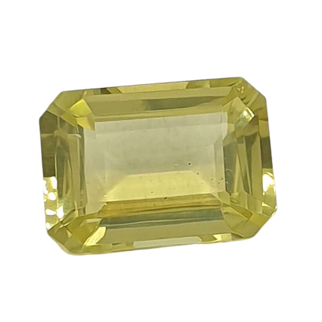 12 Carat Natural Lemon Topaz Gemstone from African Mines ~ Emerald Cut-image-20