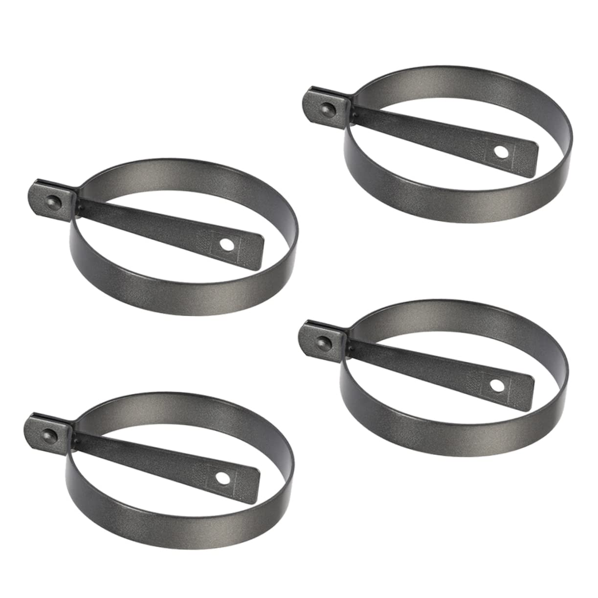 Moldes para huevos fritos de acero al carbono PRETYZOOM juego de 4 piezas redondas antiadherentes