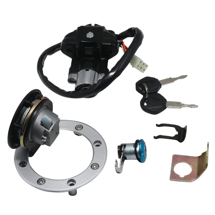 Miniatura 5 de Juego de llaves de bloqueo de interruptor de encendido para Suzuki SV650 GSXR600 GSXR750 GSXR1000 GSX1400 DL650 DL1000 Tapa de gas
