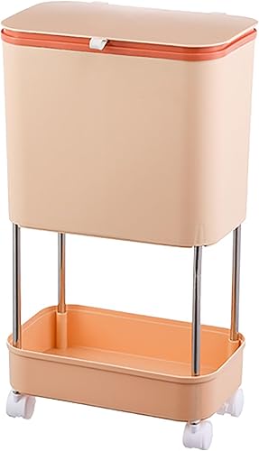 Cubo de compost de cocina para compostaje, papelera extraíble para cocina del hogar, papelera extraíble, cubo de basura multifuncional en capas,