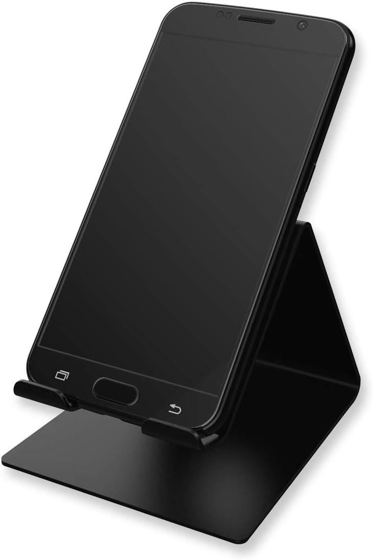 DIGITEK® DSS 001 Mobile Phone Stand/Holder | for Perfect Viewing Horizonal Or Vertical | for Smartphones, Tablets Upto 10 Inch (Black) (DSS-001)