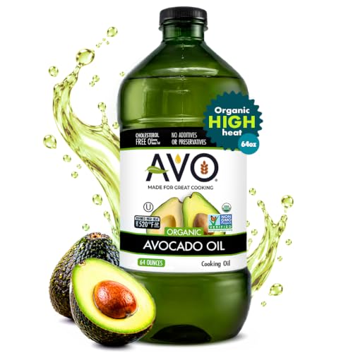 AVO Organic Avocado Oil, 64 Fl Oz, Cooking &amp; Frying, No Preservatives