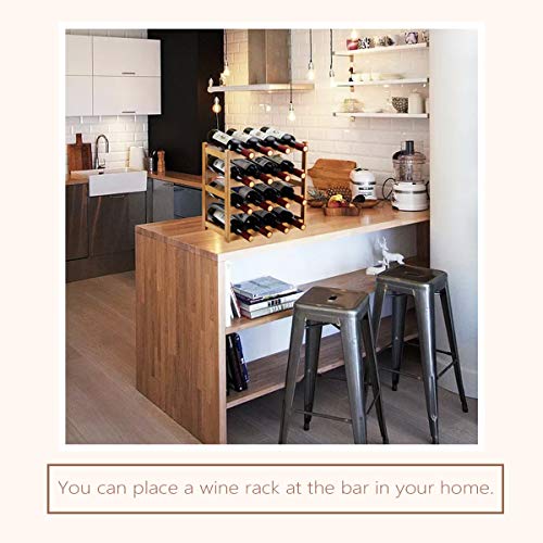 Homevany Bamboo Wine Rack
