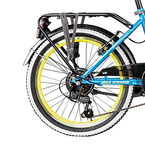 Galano 20 Zoll MTB Jugendfahrrad Adrenalin Kinderfahrrad Mountainbike, Farbe:blau/gelb – Bild 5