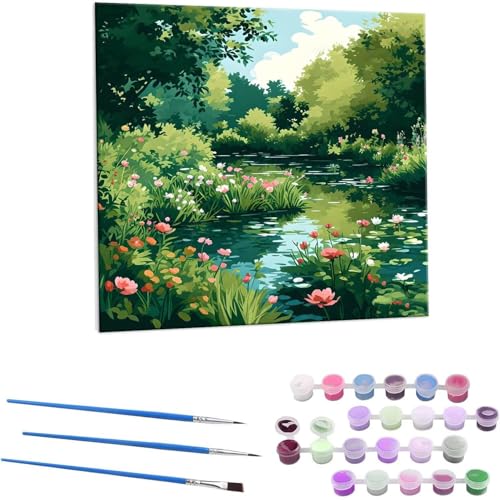 lK[f G Paint by Numbers hG Lbg l ʂ肦 lphGLoXNtg  LoXA[g uVƃANG̋, ItBX CeA rO, ւ̃Mtg 30x30cm (t