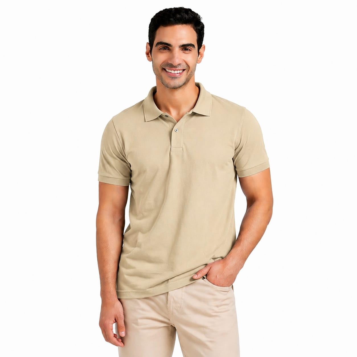 Crafted Signature Men's Cotton-Polyester Solid Polo T-Shirt, Half Sleeves, Regular Fit, Ribbed Collar - Review, Price and Buying Guide