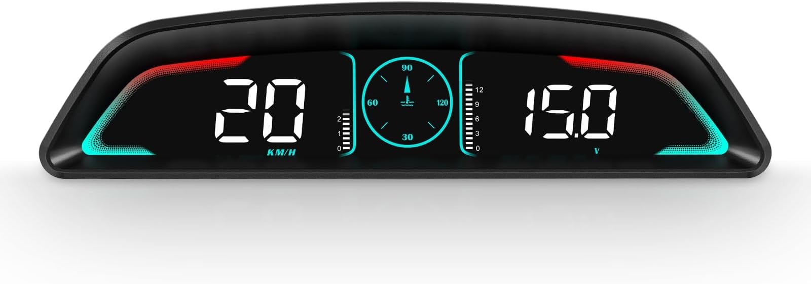 OBD2 Gauge Display,Head Up Display for Cars,Speedometer with Speed,Engine RPM,Clock,Overspeed Alarm,Water Temperature Alarm,Fatigue Driving Reminder,Fits Most Post-2008 Models