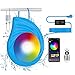 Produktbild Kalamotti LED-Pool-Licht, Unterwasser-Tauchlicht, IP68, wasserdicht, Mehrfarbwechsel-Licht mit App-Steuerung und Fernbedienung, 8 m langes Kabel (12 V)