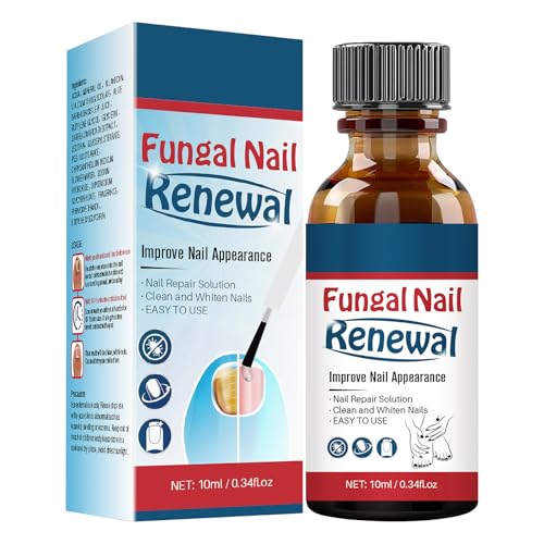 Tratamiento De Uñas Fúngicas - 10 Ml De Líquido De Reparación De Uñas Antifúngica | Solución De Cuidado De Naail Con Cepillo De Precisión | Fortalecedor De Secado Rápido Decolorado O Dañado Uñnas Y Uñ