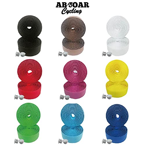 Absoar Cycling Red Bike Handlebar Tapes Bicycle Bar Straps Handle Wrap 2Pcs Non-Adhesive #TOP1