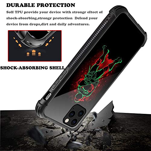 Djsok Compatible Iphone 11 Pro Case Ninja Turtle Pattern,Case For Boy Girl Hard Glass Anti-Scratch Cover [6Ft Drop Tested] Shockproof Non-Slip Tpu Case Compatible With Iphone 11 Pro-5.8Inch #TOP4
