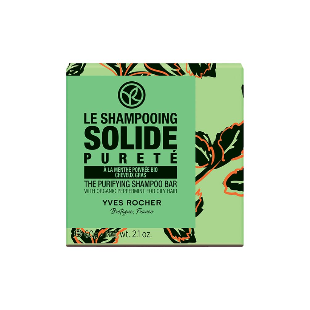 Yves Rocher GREEN HEROES Festes Shampoo Mild & Sanft - zartes Shampoo für gesunde und geschmeidige Haare - Haarseife für mehr Glanz in den Haaren (Frische)