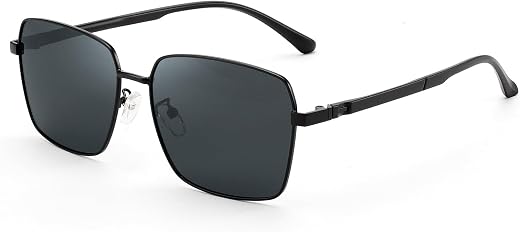 Karsaer Polarized Driving Sunglasses for Men,UV Protection Square Sunglasses for Men Stylish E1243