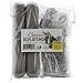 Cornucopia Brands Replacement Crutch Parts Set, Comfortable Gray Rubber Pads Underarm Cushions, Hand Grips, and Feet Caps, Fits Standard Aluminum Crutches