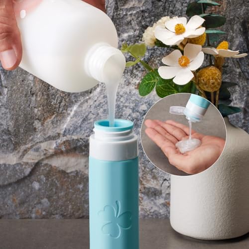 INSFIT 23 Stück Reiseflaschen Zum Befüllen, 90 ml und 60 ml Silikon Reiseflaschen Set, TSA genehmigte Reiseset Flüssigkeiten, Auslaufsichere Reisegröße Behälter Reise Gadgets