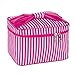 Produktbild OYHBGK Womens gestreiften Kosmetiktasche Fall Reisen notwendig Make-up Vanity Box Organizer Beauty Toiletry Tools Storage Zubehör Produkt
