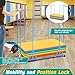 DaisyInner Rest Mat Trolley Nap Mats Storage Cozy Cot Trolley Storage Cart Teaching Rolling Cart for Sleeping Mats