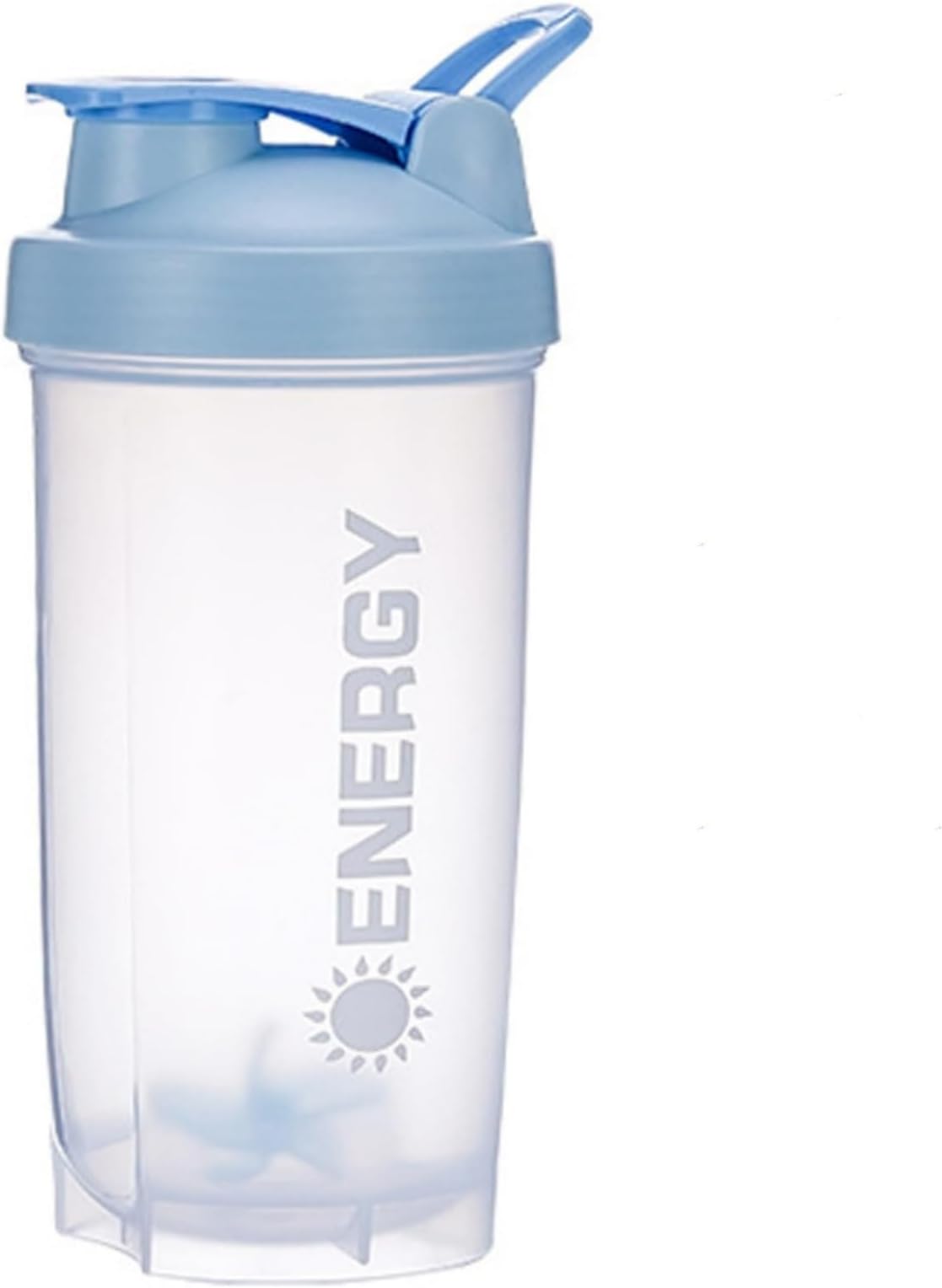 Protein Shaker Cup Sports Supplements Shakers with Mixer Ball Fitness Milkshake Portable Workout Water Cup 500 ml