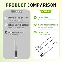 Vista 7 de 2 Pcs Fruit and Vegetable Corer Tool, Red Bell Pepper Seed Corer, Stainless Steel apple core remover, Practical Kitchen Gadget for Removing Fruit