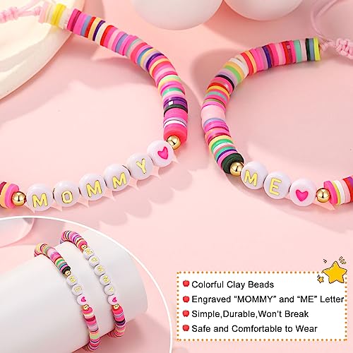 UNGENT THEM First Day of School Gifts for Mom and Daughter Mommy and Me Back to School Bracelets4