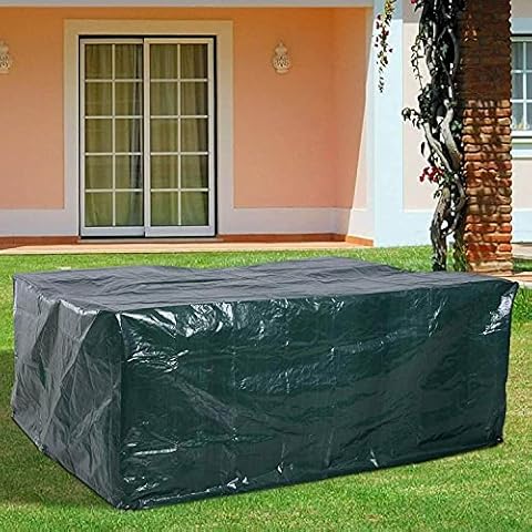 RICHIE Garden Furniture Covers Waterproof Garden Table Cover 170x95x70cm Outdoor Table Covers for Garden Furniture Garden Covers Breathable Polyethylene for Table and Chair Cover
