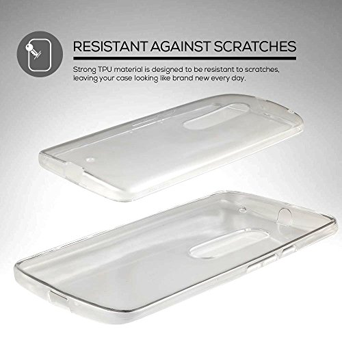 Image of Case Creation Perfect Fitting Premium 0.3mm Crystal Clear Totu Silicone Transparent Full Flexible Soft Corner Protection Cover Guard with TPU Slim Back Case Back Cover for Sony Xperia C3 Dual D2502