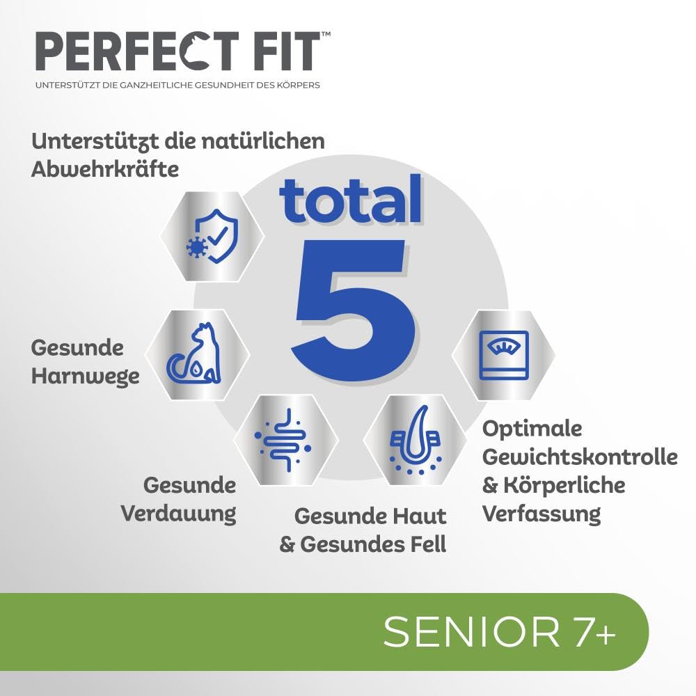 PERFECT FIT Senior 7+ Trockenfutter für Katzen 7 kg Huhn