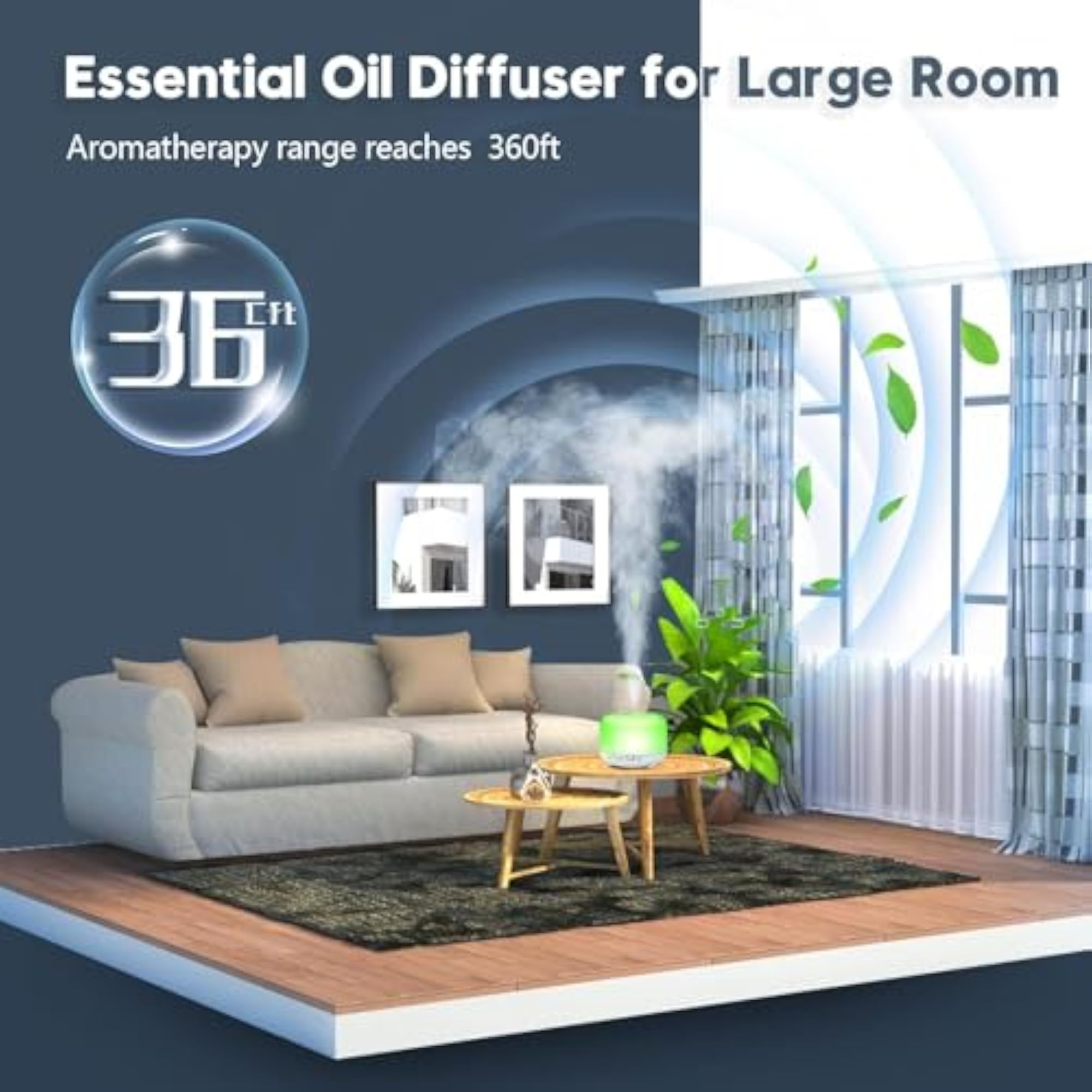 500ml Aromatherapy Essential Oil Diffuser Air Humidifier