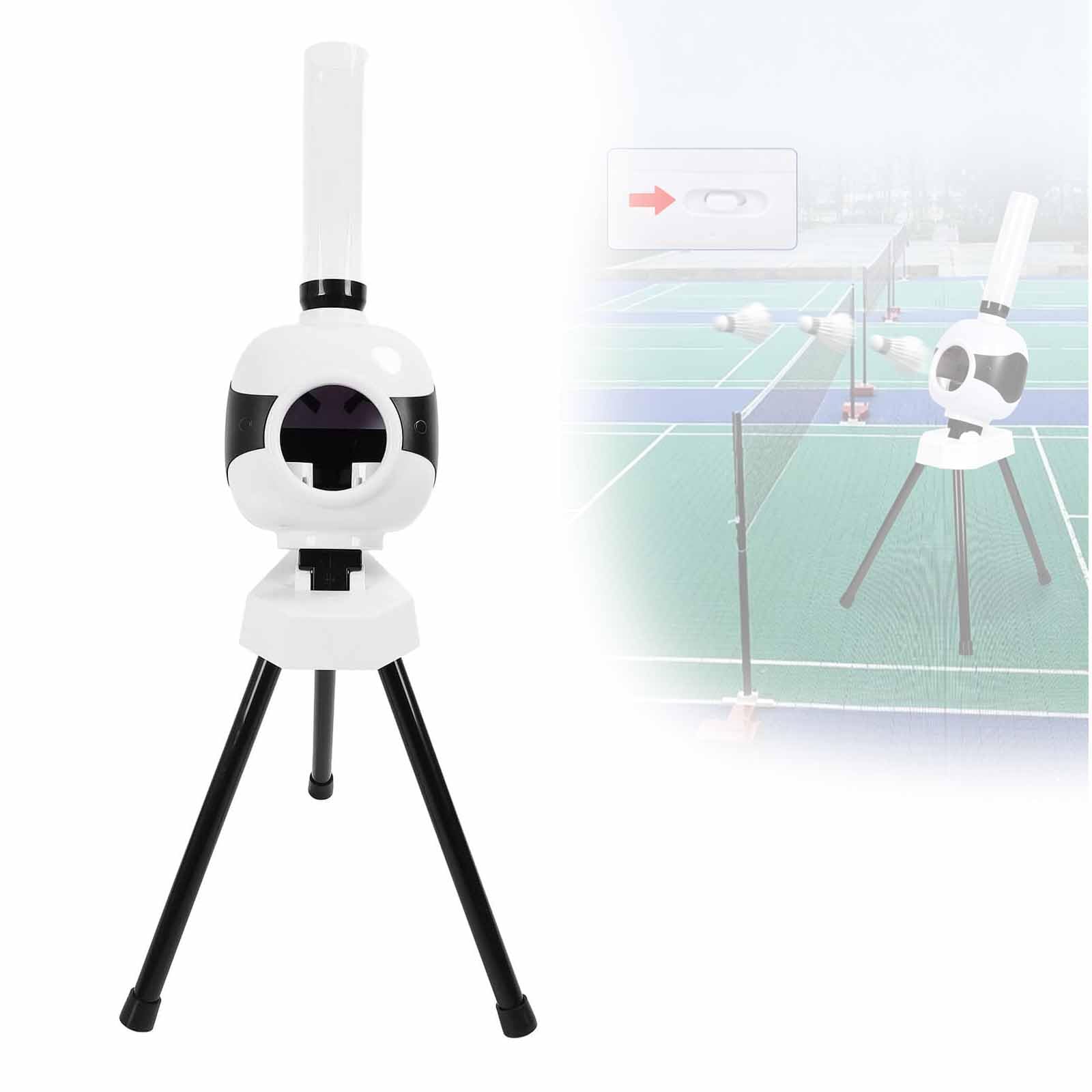 Macchina Per Lallenamento Del Volano Da Badminton Con Funzione Di Servizio Continuo Per Principianti.