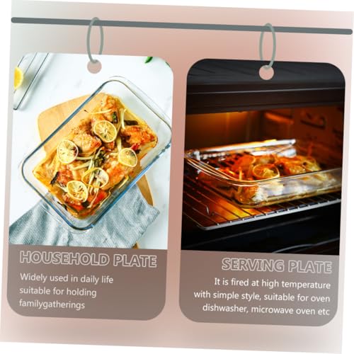 Plat de cuisson verre rectangulaire pour pâtisserie et service SOIMISS - 4