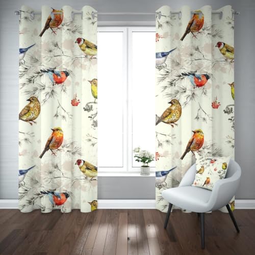 Image of 3D Designer Curtains for Kids Room, School, Long Door Parde for Window, 4x9 feet Long Pack of 3 Pc