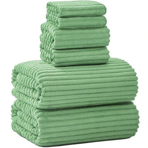 NALIVO Extra Large Bath Towel Set of 6 (40"x80"),Oversized Bath