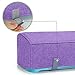 Luxja Dust Cover Compatible with Cricut Explore Air and Explore Air 2, Dust Cover with Back Pockets, Purple