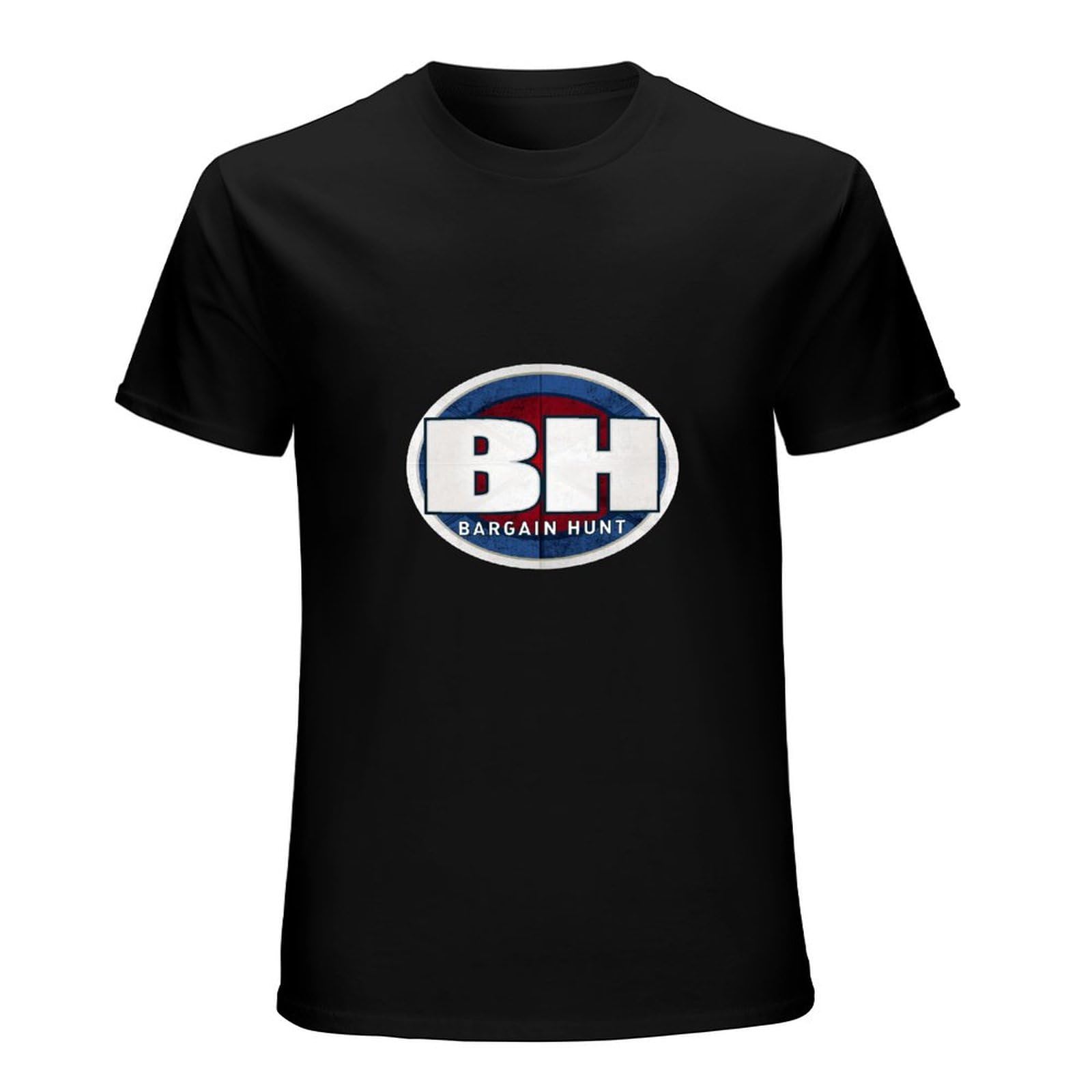 Qianximihoutao Unisex Black Bargain Hunt Mens T-Shirt Graphic Tee Shirt M