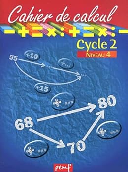 Paperback Cahier de calcul cycle 2 niveau 4 [French] Book