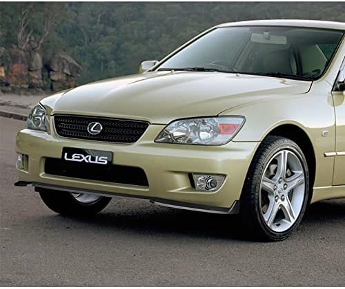 3PCS Front Bumper Lip Kit fit for Compatible with 2001-2005 Lexus IS300, STP-Style Splitter Trim Protection Spoiler, Air-Dam-Chin-Diffuser (Unpainted Matt Black)