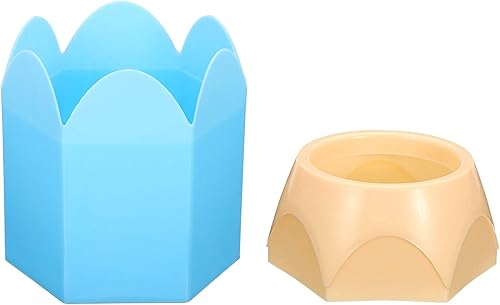 Miniatura 4 de PATIKIL Portalápices, paquete de 3 soportes para bolígrafos para escritorio, bonito soporte de plástico para lápices, organizador de tazas, con