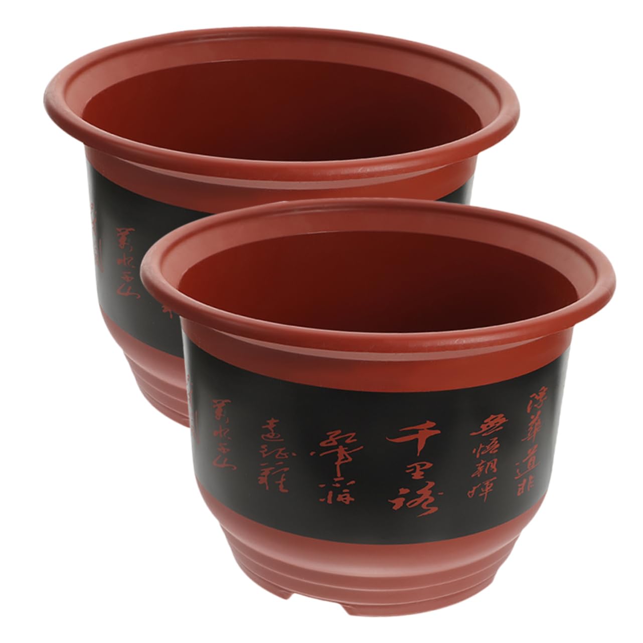 iplusmile 2pièces Pot De Fleurs Plastique pour Orchidées avec Drainage pour Plante Intérieur Ou Extérieur Lot de Jardinières