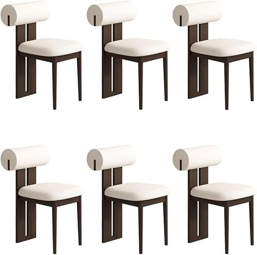 Miniatura 21 de YVYKFZD Juego de sillas de comedor de madera, sillas de cocina tapizadas, silla de comedor sin brazos, silla de sala de estar única, para oficinas,