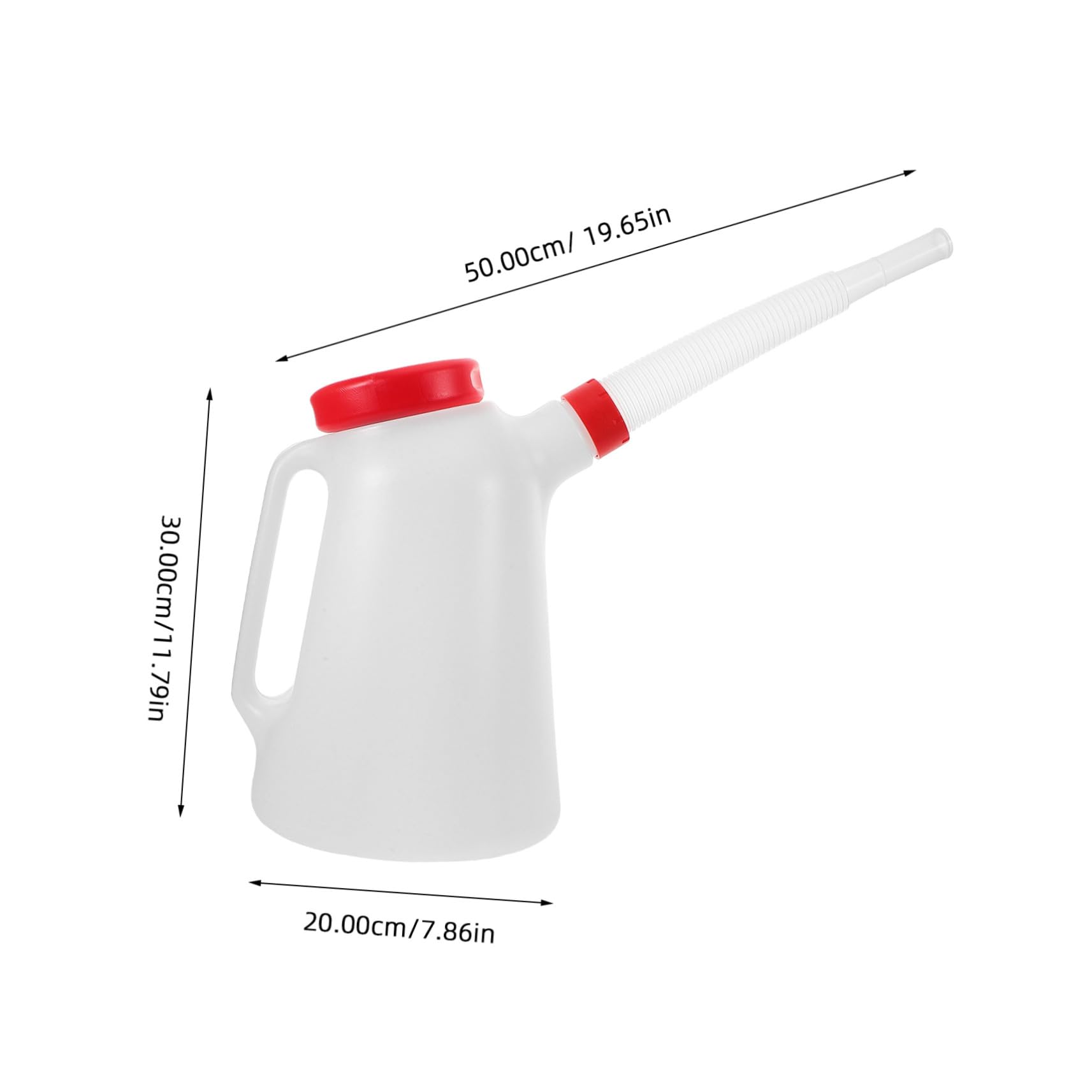 ORFOFE Broc Verseur Gradué Huile Moteur avec Long Bec pour Injection Précise Distributeur Huile Plastique pour Voiture Moto et Bateau Outil Multifonction pour Entretien Réutilisable