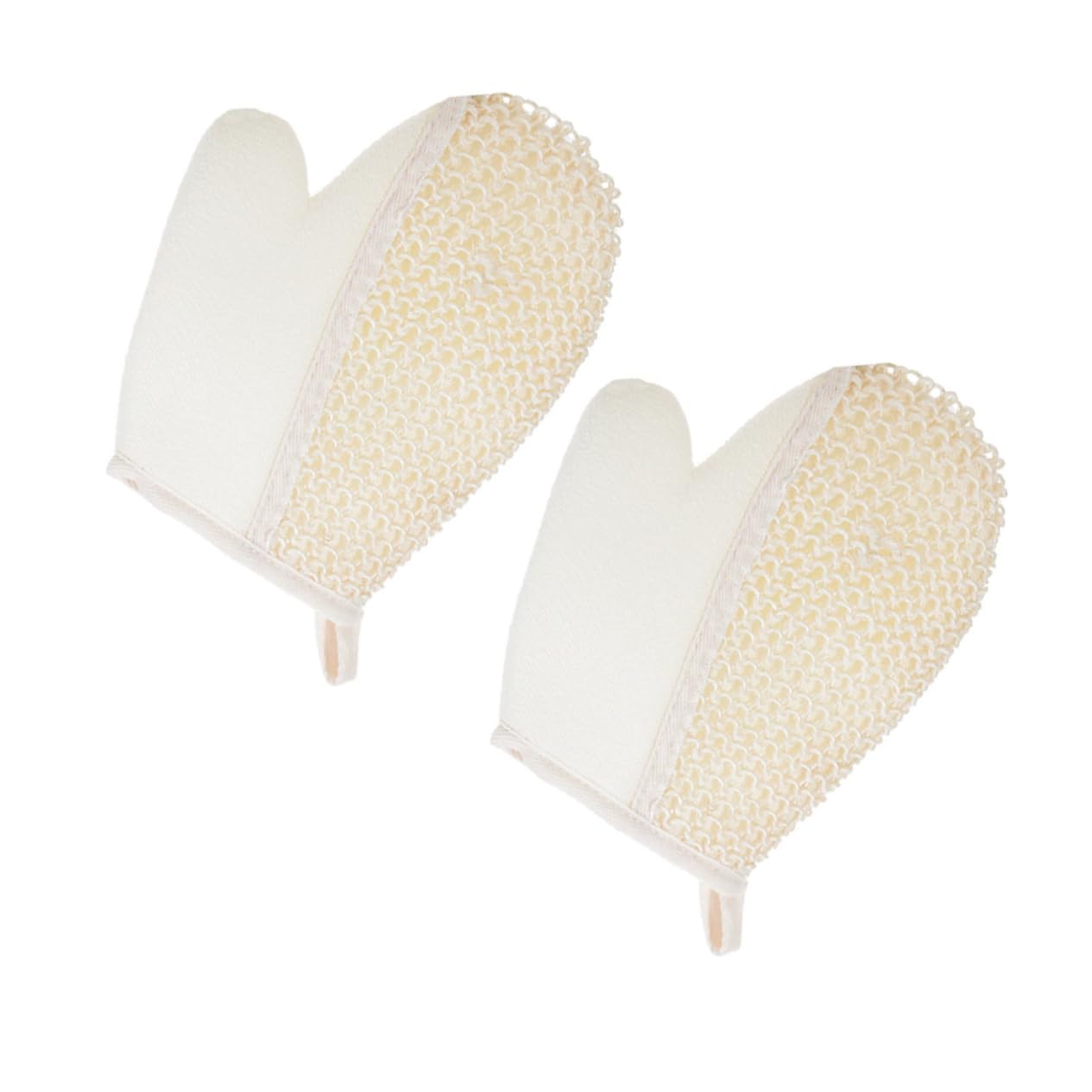 Gogogmee 2 Pack Exfoliating Gloves Sisal Bath Gloves for Shower Spa Pool Dish Washing Gentle Body Scrub Mitts
