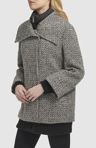 Kenneth Cole Women's Inner Quilted Bib Novelty Tweed Wool Coat3