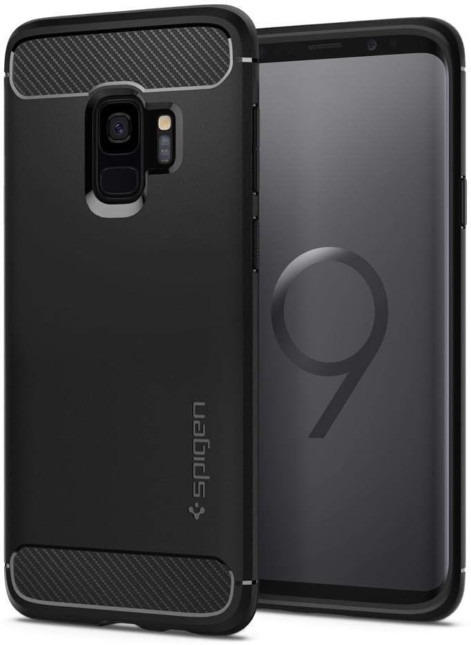 Spigen Rugged Armor Designed for Samsung Galaxy S9 Case (2018) - Matte Black