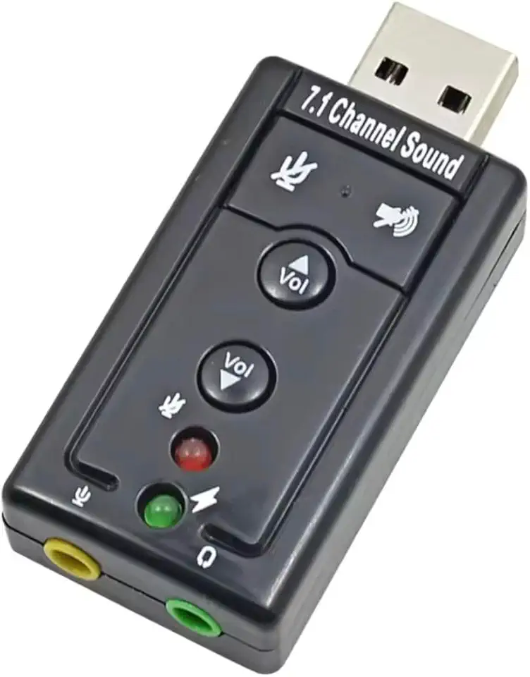 Adaptador Placa De Som Audio Usb Externa 7.1 Pc Notebook Cpu