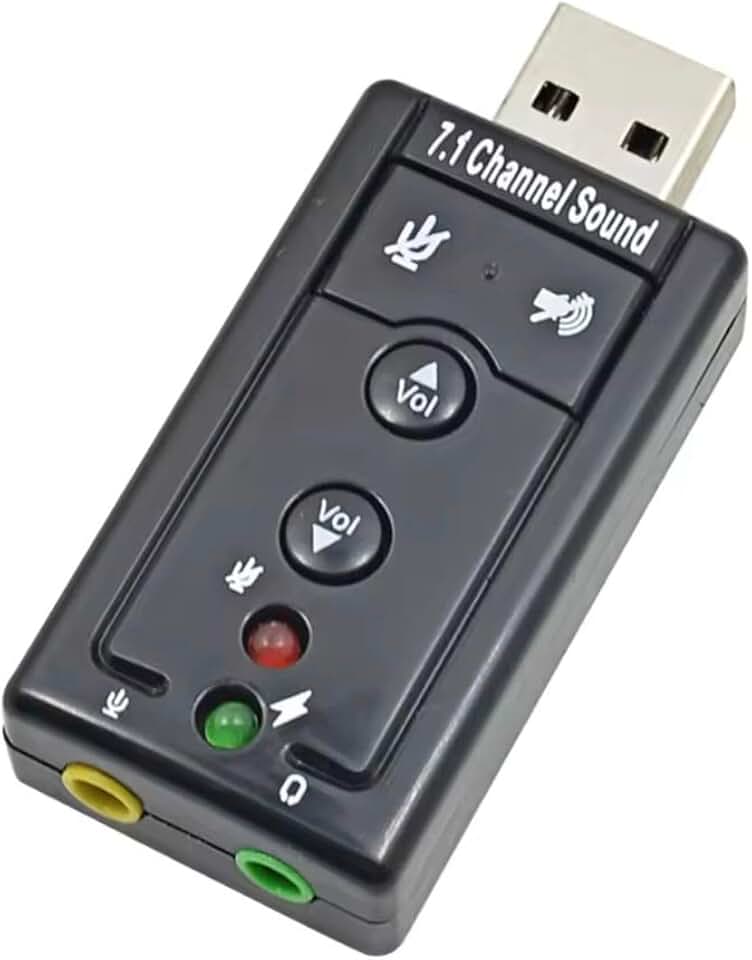 Adaptador Placa De Som Audio Usb Externa 7.1 Pc Notebook Cpu