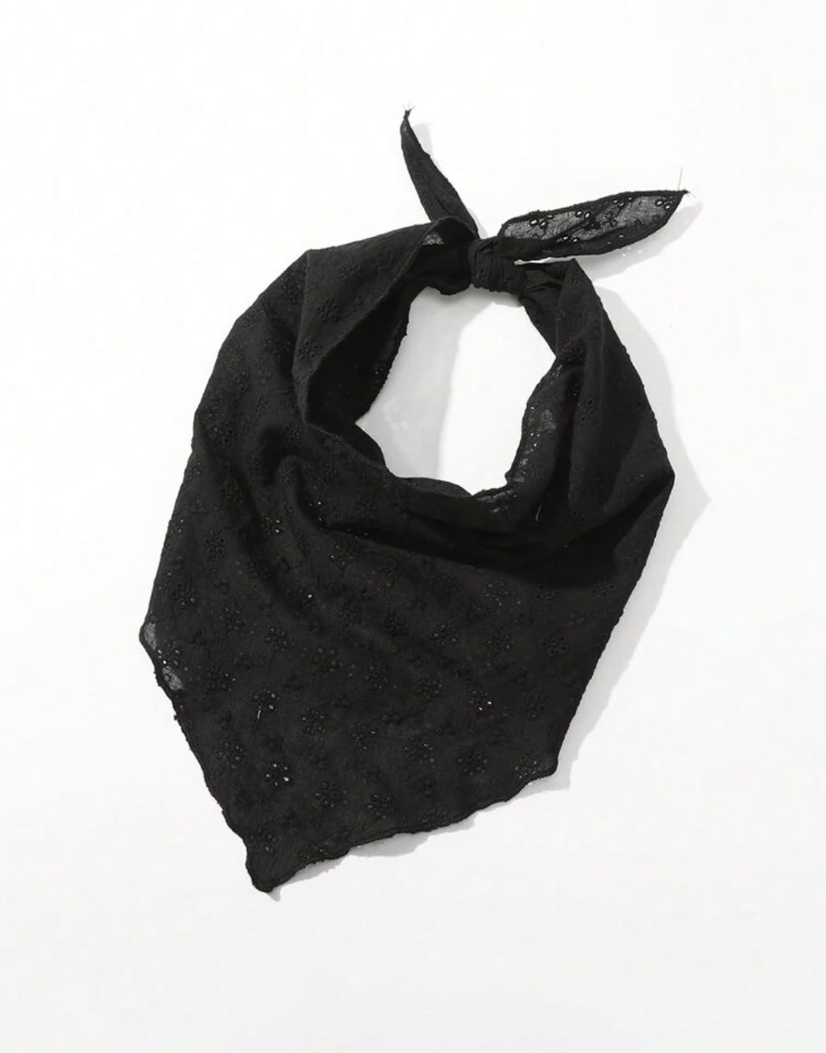 Huachi Head Scarf Headband for Women’s Hair hair - Black Bandanas for Women - Lace Hair Scarf Bandana Headband - Cute Stylish Head Kerchief Summer Accessories