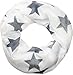 Produktbild styleBREAKER Loop Schal mit Sterne Muster und edler Strass Applikation, Schlauchschal, Tuch, Damen 01018086, Farbe:Weiß-Grau (One Size)